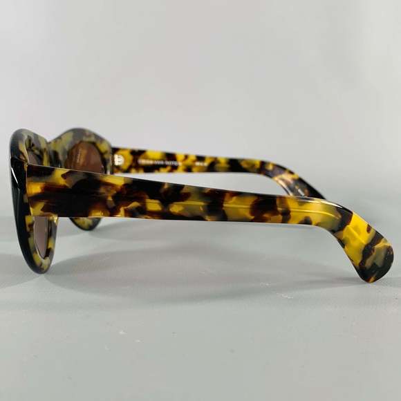 DRIES VAN NOTEN Black Beige Tortoiseshell Acetate Sunglasses - Picture 4 of 6